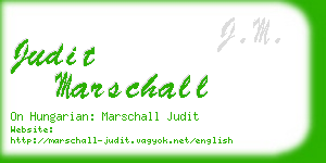 judit marschall business card